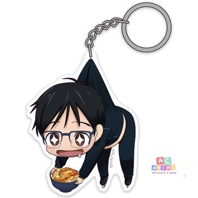 Yuri on Ice Yuri Katsuki Yuri พวงกุญแจสีบลอนด์ Plisetsky