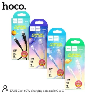 HOCO DU51 สายชาร์จเร็ว TC to TC 60w/ PD 27w / Micro / Type-C / iOS รองรับซิงค์ข้อมูล ยาว 1 เมตร Data Cable hc8