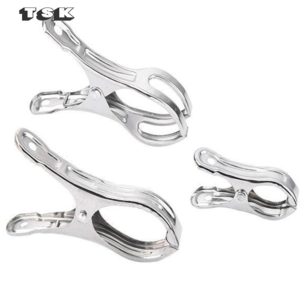 TSK Hotbeach Towel Clips Clothes Peg Stainless Steel Keep Your Towel From Blowing Away