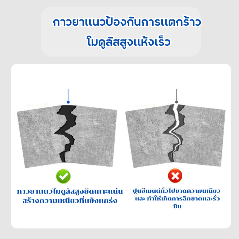 กาวซ่อมรอยแตกหลังคา ขนาด 500 ml. และพื้นซ่อมแซมวัสดุกันน้ำ กาวกันน้ำทรงพลัง คุณภาพดี - รูปที่ 3