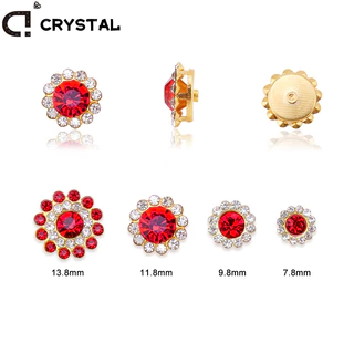 100 ชิ้นผสมสี Claw Rhinestones สําหรับเย็บปักถักร้อยดอกไม้คริสตัล Flatback เย็บ Rhinestone สําหรับเสื้อผ้า