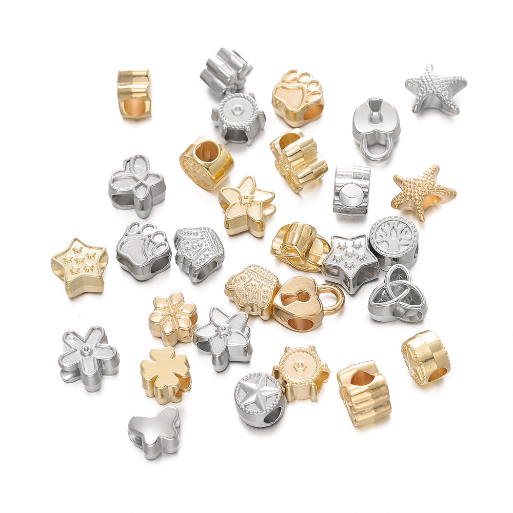 St. kunkka 5 ชิ้นCCB ลูกปัดหลุมขนาดใหญ่ผสม Star ดอกไม้ Spacer ลูกปัดสําหรับ DIY สร้อยข้อมือสร้อยคอทํา ราคา ถูกที่สุด ดีลบีเคเค แกลเลอรีภาพที่ 4