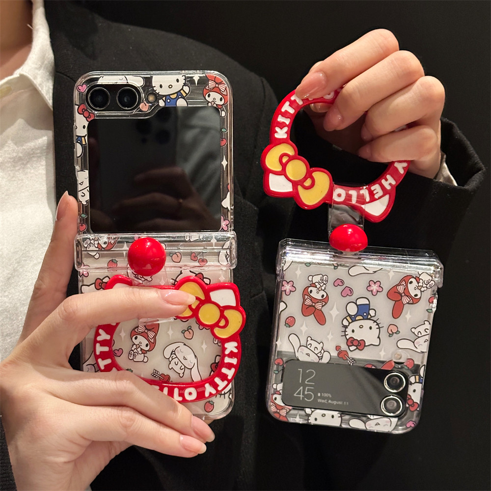 เต็มหน้าจอ Naughty Elf รวมทุกอย่างสําหรับ Samsung Galaxy Z Flip7 FE 6 5 4 3 ป้องกันความคิดสร้างสรรค์จี้สําหรับ Samsung Anti-collision ปลอก