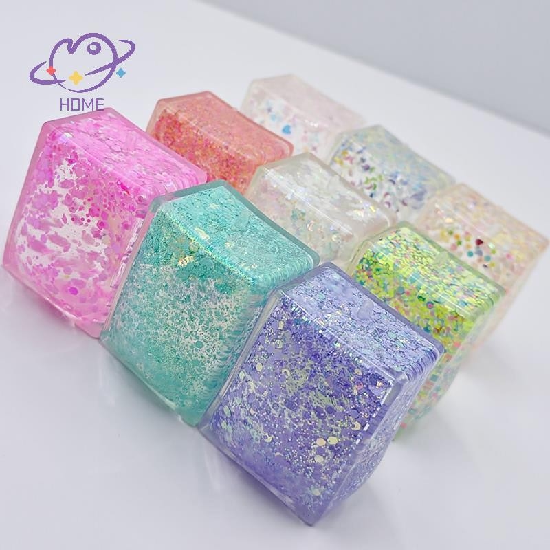 [mayhome] 1 ชิ้น Maltose จําลองเต้าหู้ก้อนน้ําแข็งขนาดเล็ก TPR บล็อก Dpression ของเล่นป้องกันความเครียดช้า Rebound Polar Light ของเล่นบีบสีสันสดใส {TH} - รูปที่ 5