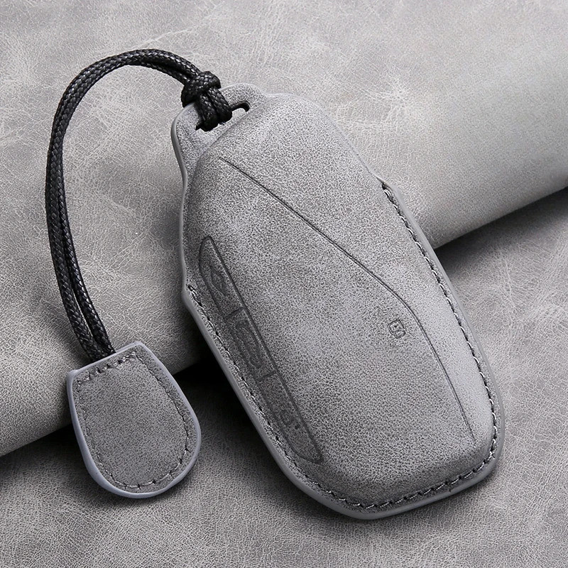 Leather car remote key case cover shell for BMW i7 X7 X1 G07 LCI IX i20 U11 7 series G70 G09 G81 XM 