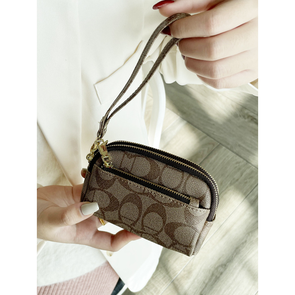 กระเป๋าคลัทช์มัลติฟังก์ชัน พร้อมซิปและช่องใส่เหรียญ