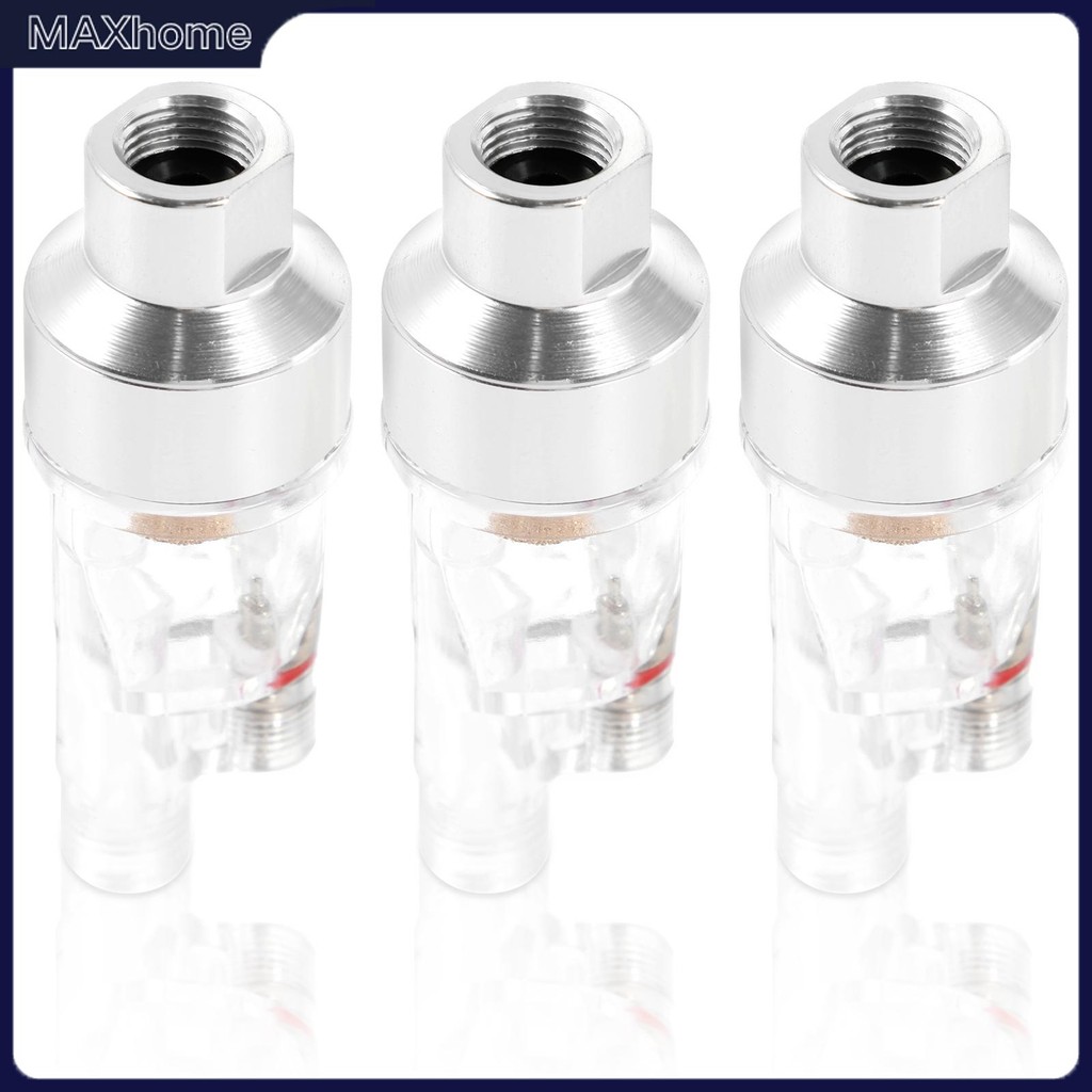 3 ชิ้น Airbrush Water Separator Airbrush Air Filter 1/8 นิ้วสําหรับ Iwata สําหรับ Devilbiss สําหรับ 