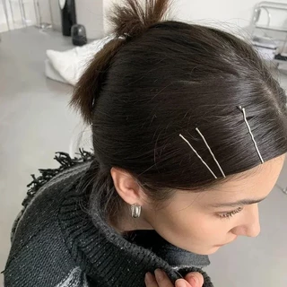 60/180/300 ชิ้นสุภาพสตรีพื้นฐานกิ๊บติดผมโลหะสีดํา-ที่มองไม่เห็น Waved Bobby Pins - สําหรับทุกประเภท
