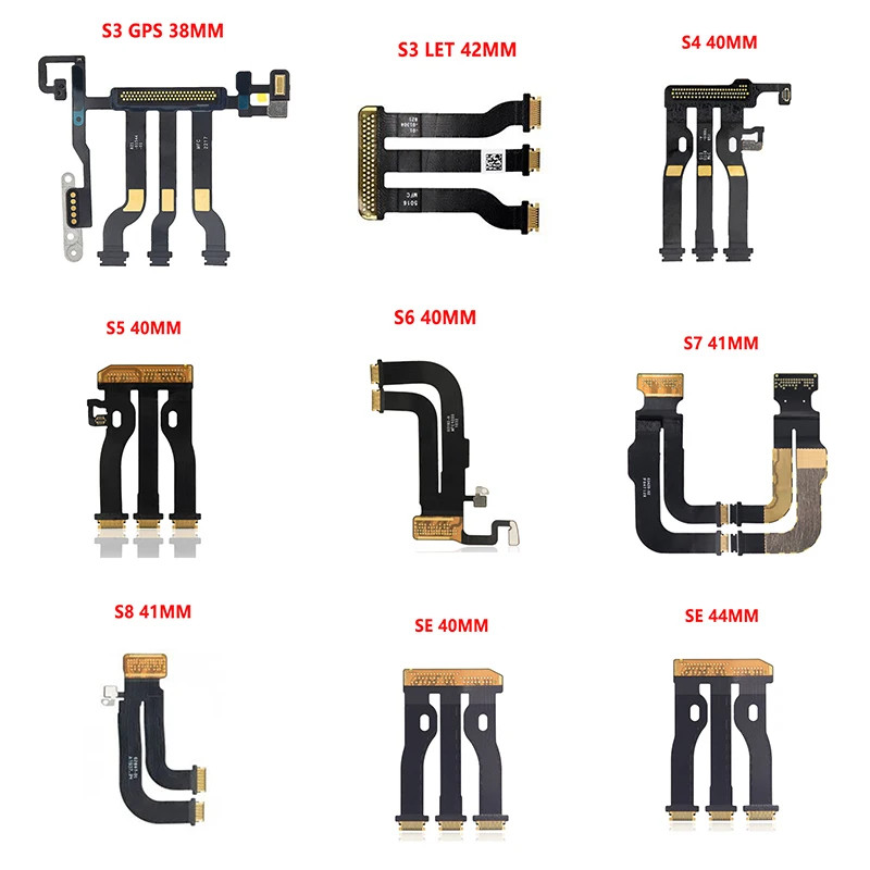 LCD Touch Display Screen เมนบอร์ด Connector Flex สําหรับ Apple Watch Series 8 5 6 7 41/45/40/44 MM S3 LET GPS S5 S6 S7 SE