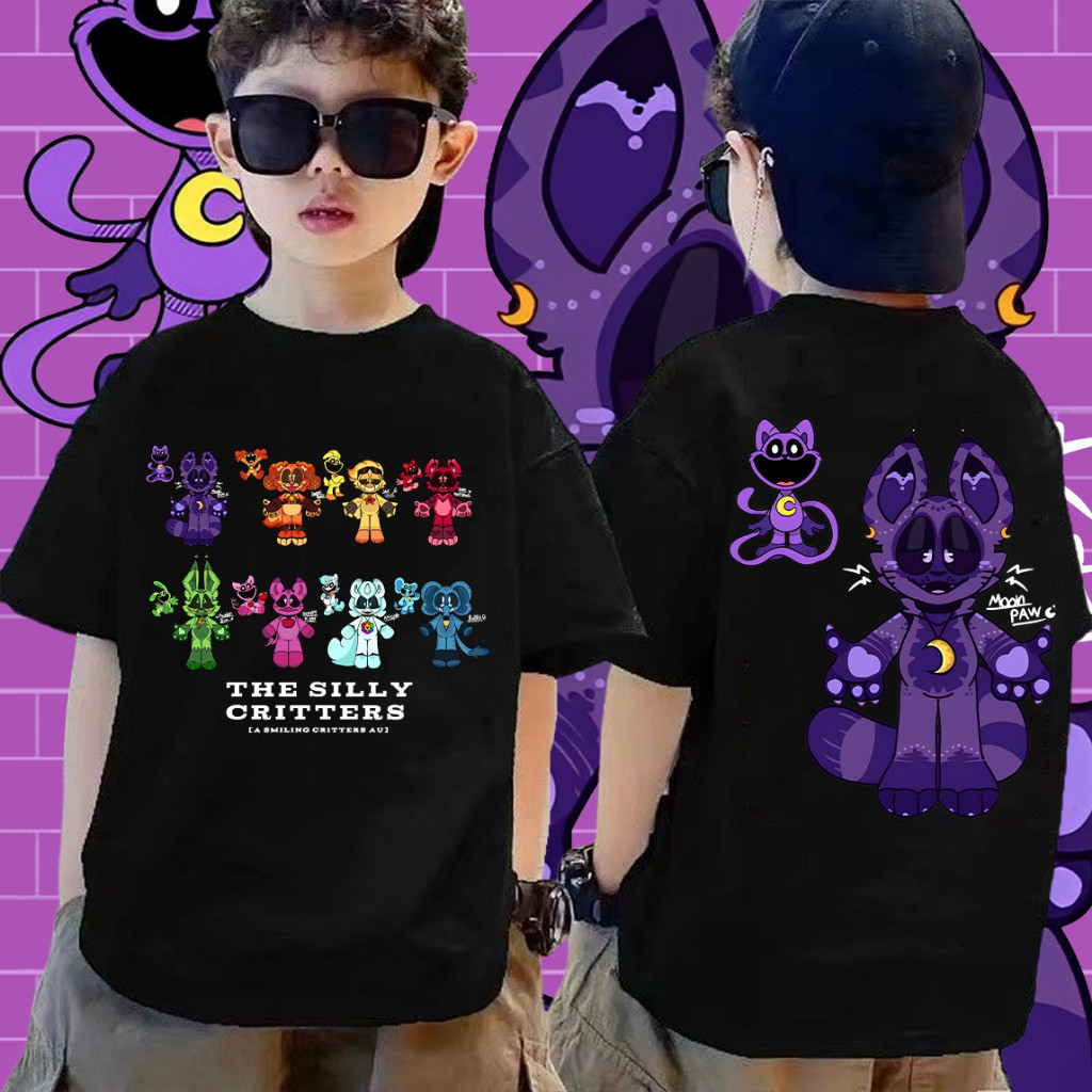 (จัดส่งตลอด 24 ชั่วโมง) พร้อมส่ง เสื้อยืดเด็กCATNAP POPPY PLAYTIME SMILING CRITTERS