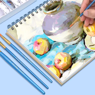 10 ชิ้น/เซ็ต ชุดแปรงพู่กัน ขนแปรงไนล่อน ใช้สีน้ำมันหรือสีอะคริลิคได้ แปรงทาสี แปรงทา