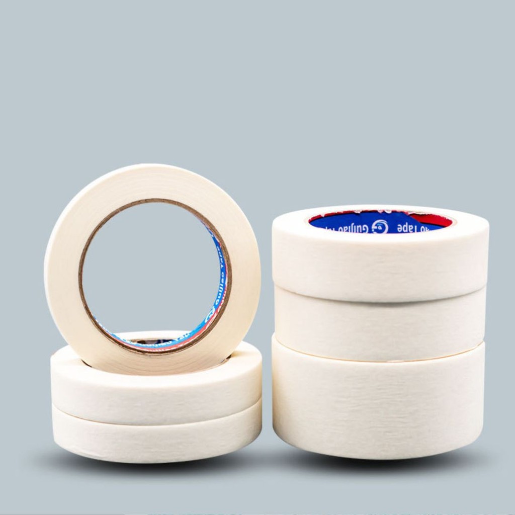 เทปกาวย่น ฉีกได้ กระดาษกาวย่น (1 ม้วน) เทปหนังไก่ ความยาว 20m.  #AG-0007