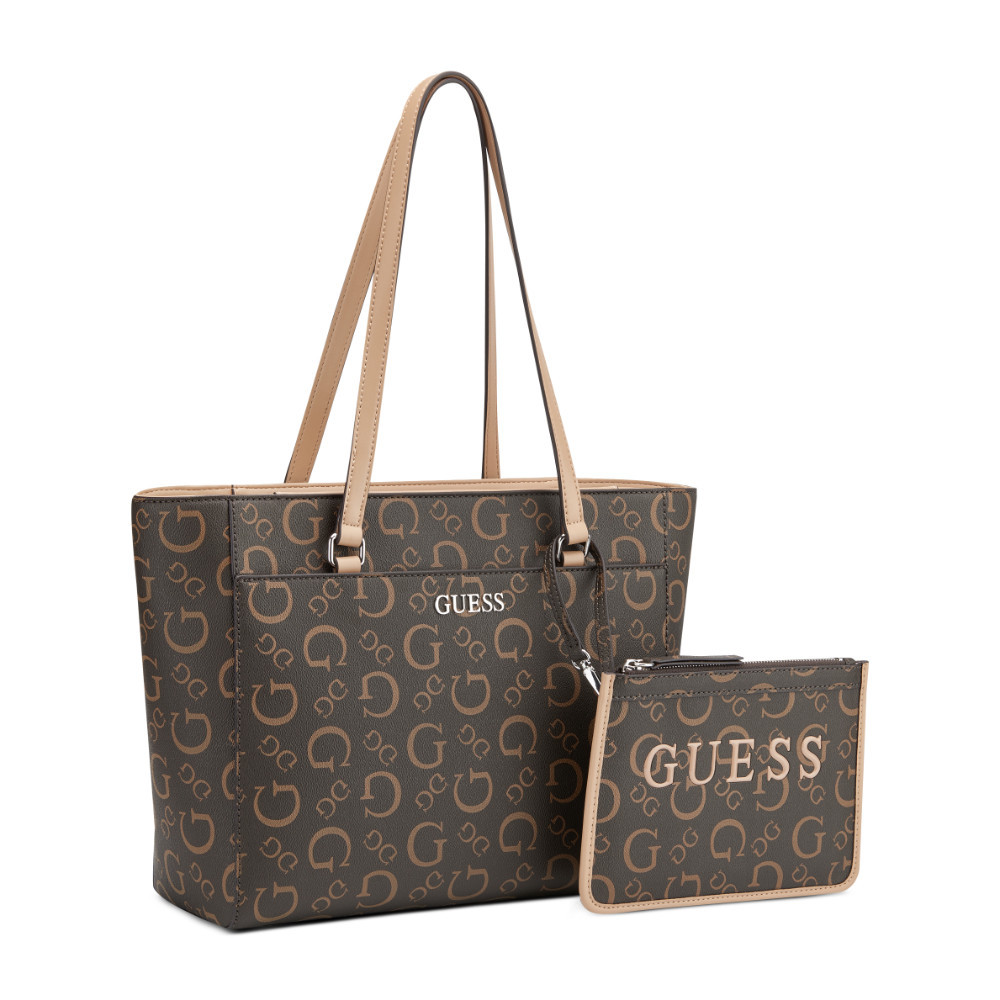 Guess กระเป๋า รุ่น HH948125 DELPHINE TOTE สีน้ำตาล