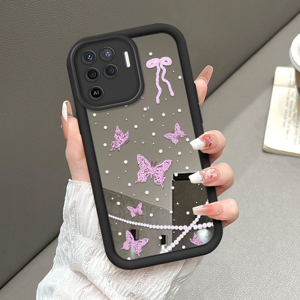 OPPO A94 Reno 5F F19 Pro สําหรับกระจก Softcase กรณี HP โทรศัพท์ Kesing ปลอก 8725 JZ