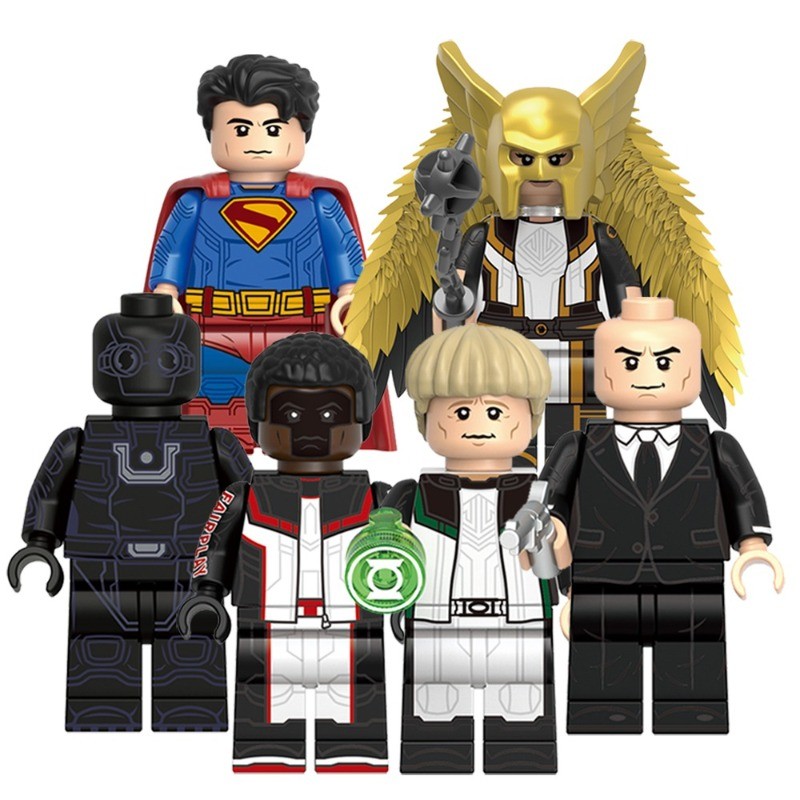 ใหม่ Superman Lex Luthor Ultraman Mister Terrific Hawkgirl โคมไฟสีเขียวภาพยนตร์ Building Blocks รูปของเล่นเด็กของขวัญ