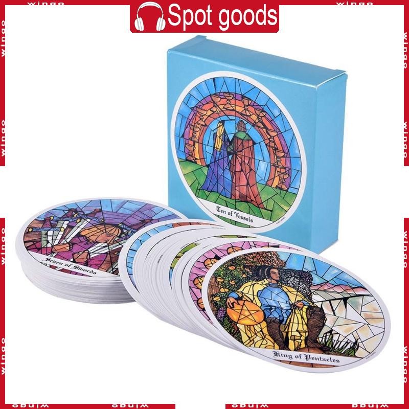 WIN 78 ชิ้นคลาสสิกรอบ Monastery Cloister ไพ่ทาโรต์ดาดฟ้าเล่นภาษาอังกฤษเกมกระดานการ์ดของขวัญของเล่น
