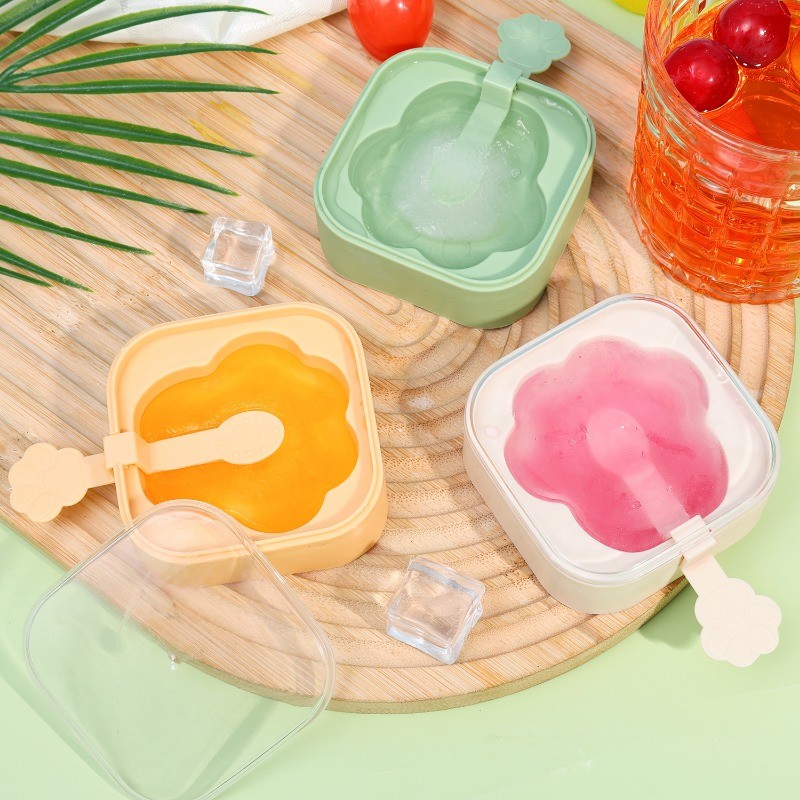 1/3 ชิ้นคุณภาพสูงทนทาน PP ซิลิโคนไอศกรีมโฮมเมด Mould Cat Claw สไตล์เด็ก Popsicle ทําแม่พิมพ์ - รูปที่ 4