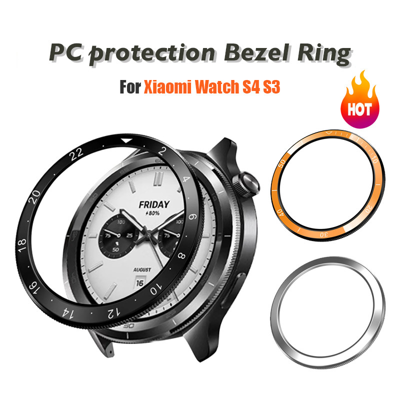 PC ป้องกัน Bezel แหวนสําหรับ Xiaomi นาฬิกา S4 S3 Anti-Scratch ป้องกันกรณี Shell กรอบอุปกรณ์เสริม (ไม่ใช่โลหะ)