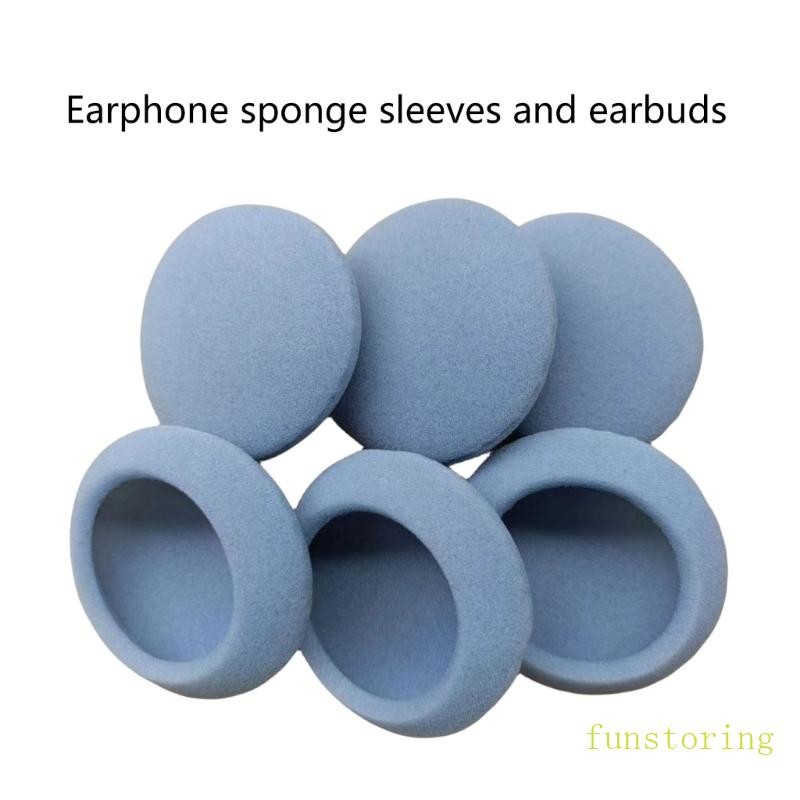 FUN โฟมแผ่นรองหูฟังหูฟังฟองน้ําเปลี่ยนฝาครอบแผ่นรองหูฟังชุดหูฟัง Earmuffs Eartips 50 มม.