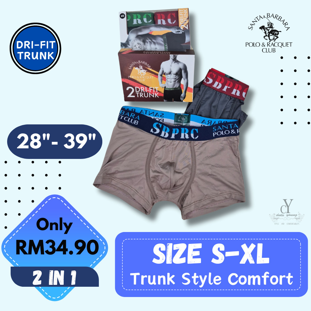 CY SBB 237-2 POLO MAN UNDERWEAR BRIEF / SELUAR DALAM LELAKI / ผ้าฝ้าย 100% / MAN BOXER / LELAKI