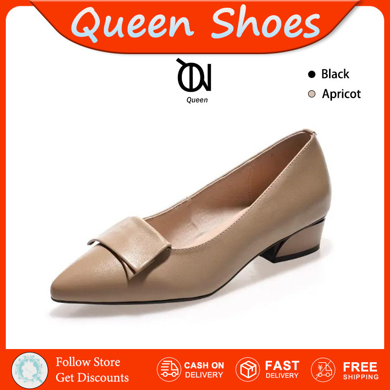 Queen รองเท้าส้นสูงผู้หญิง สไตล์หรูหรา เหมาะสำหรับออกไปข้างนอก ส้นสูง