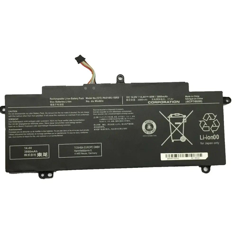 New Laptop Battery for Toshiba Tecra Z40T-A1410 Z50-A-11H 4INP7/60/80 PA5149U-1BRS