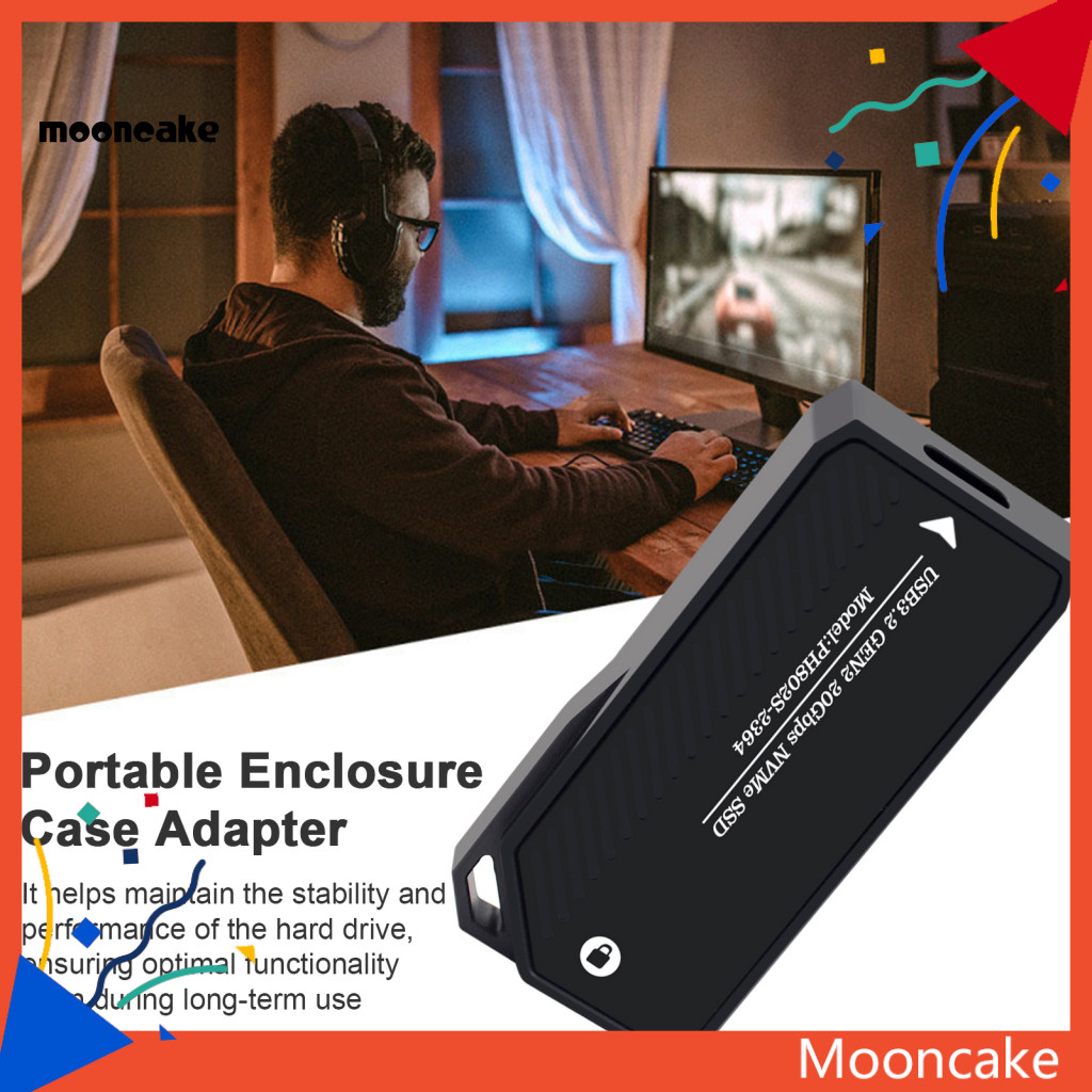 ขนมไหว้พระจันทร์| Enclosure Case Adapter อลูมิเนียมอัลลอยด์ Hard Disk กล่องความเร็วสูง M.2 Nvme Ssd 