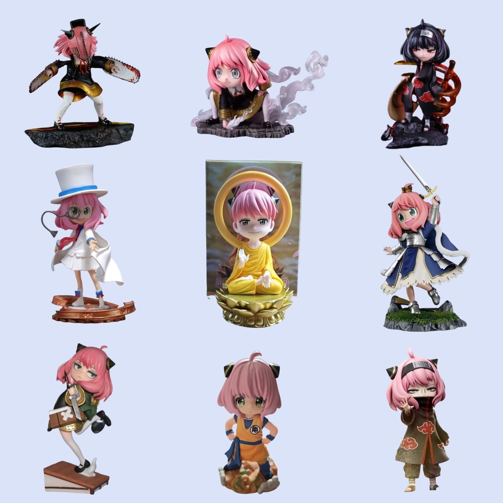 อะนิเมะ Anya Forger Universe คอสเพลย์ตัวละครจาก Luffy/Pain/Kid/Saber/Levi/Son Goku/Itachi/Budda รูปชุดของเล่น