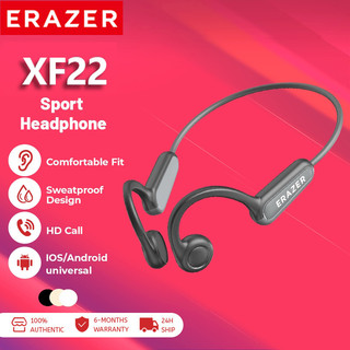 ERAZER XF22 Wireless Earbuds Bone Conduction Bluetooth 5.4 Sports Earbuds Touch Control HIFI Stereo Earbuds Waterproof Earbuds