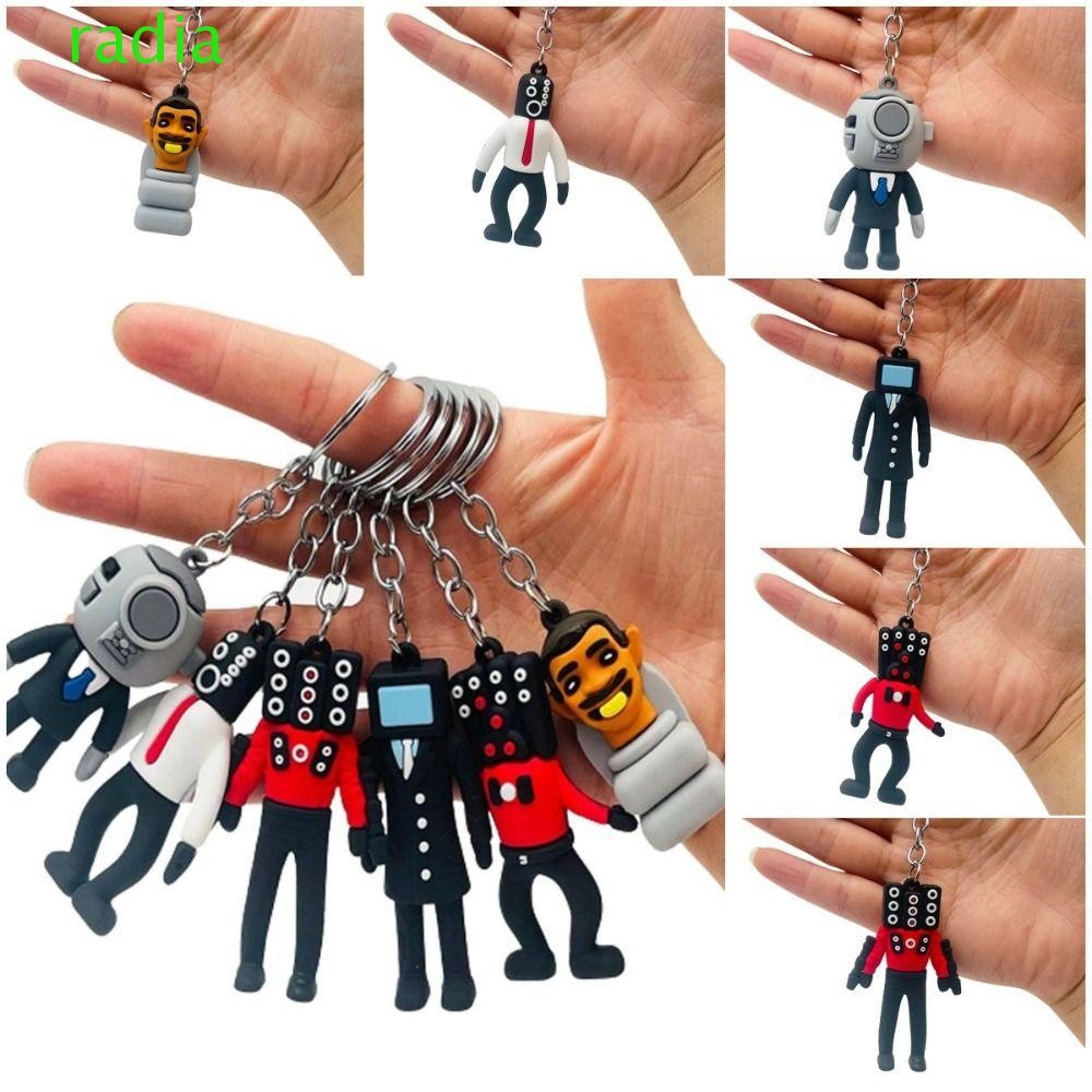 RADIANTZAP Skibidi Dop ของเล่นจี้, Skibidi ห้องน้ํา Skibidi Bop อะนิเมะ Skibidi ห้องน้ําพวงกุญแจ,อะน