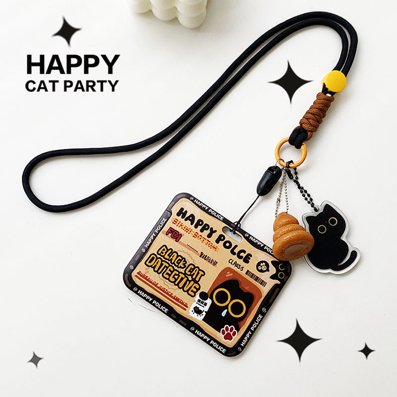 Original Cat ผู้ถือบัตรโปร่งใสนักเรียน ID card cover campus ผู้ถือบัตรอาหารรถ proximity card case บัตรรถบัสรถไฟใต้ดิน