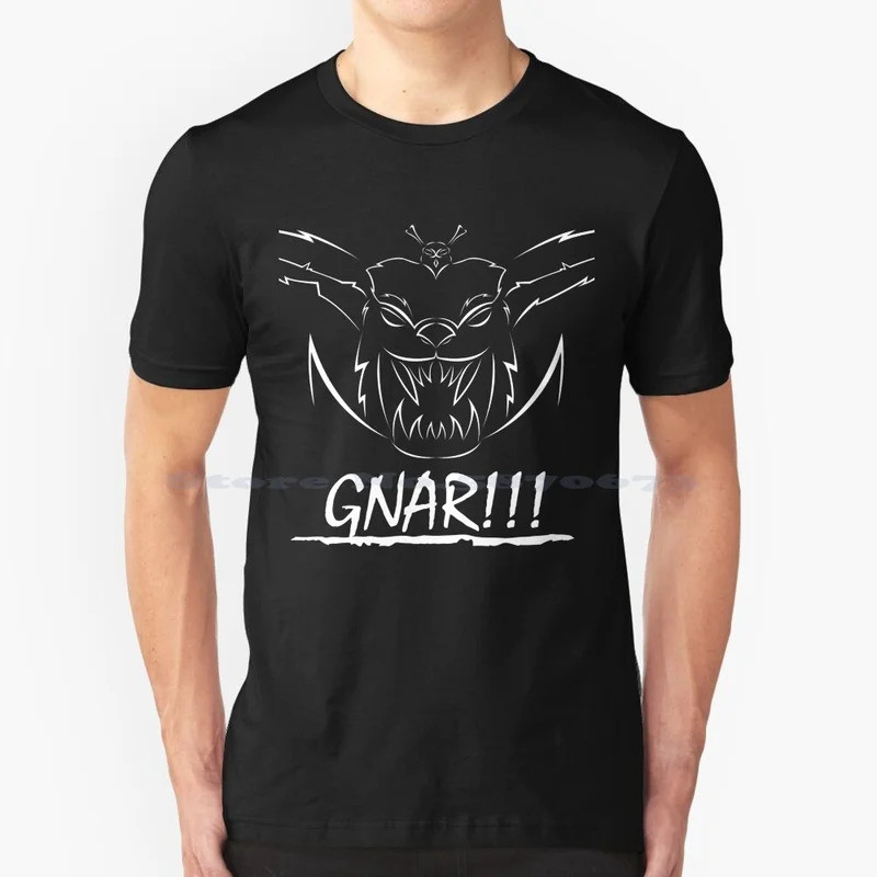 [มีในสต็อก] gnar!!! เสื้อยืดผ้าฝ้าย100% TEE วิดีโอเกม nerdy geeky Gamer เล่นเกม TFT teamfight กลยุทธ