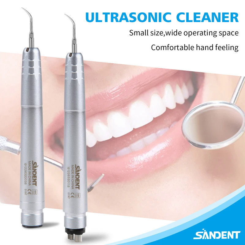 SANDENT For Cleaning Teeth 4/2 Holes Dental Ultrasonic Air Perio Scaler Handpiece Hygienist wrench  