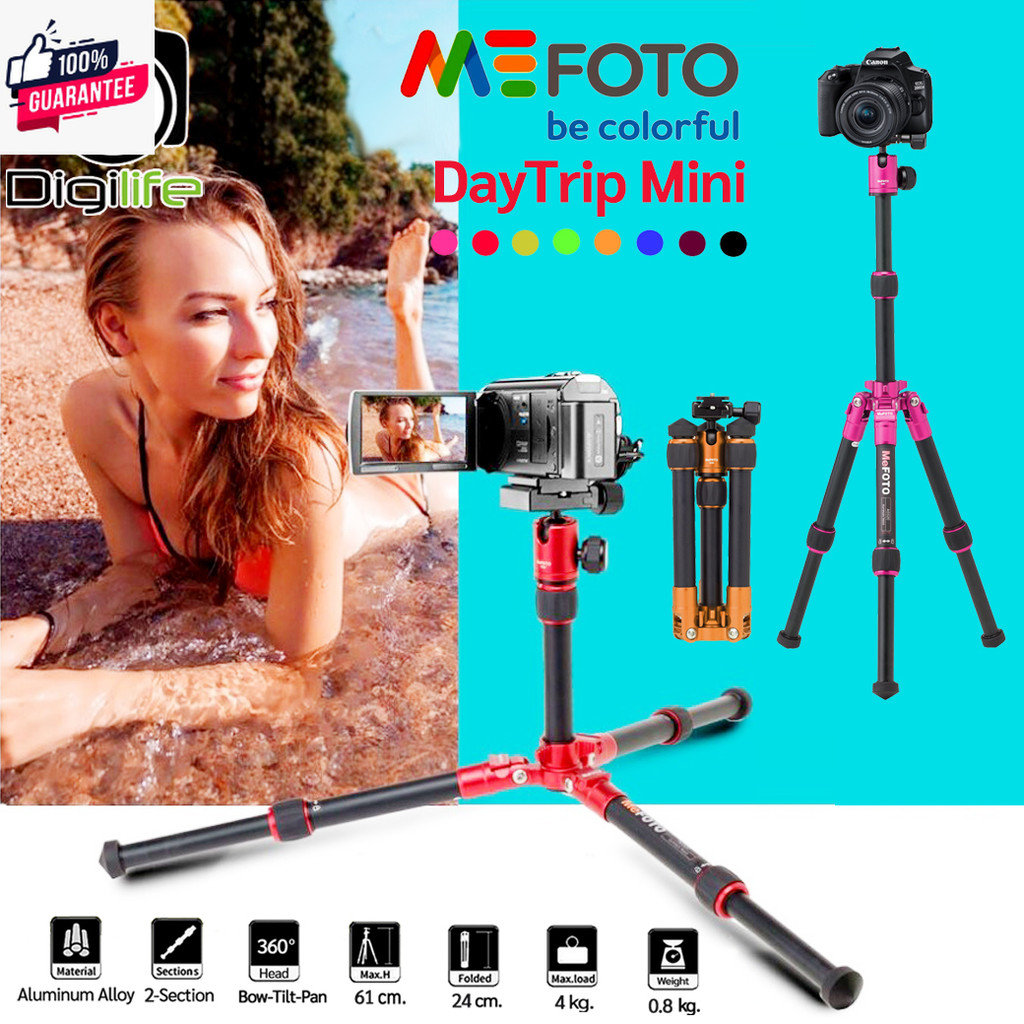 Mefoto Tripod A0320 Q00 - DayTrip Mini  ขาตั้งกล้อง ตั้งโต๊ะ ขาตั้ง พกพา