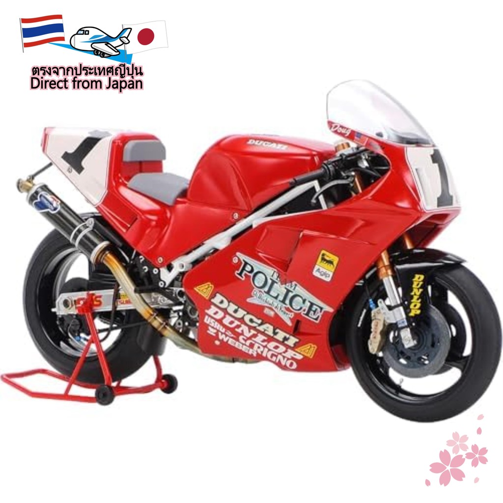 【สินค้าชิ้นนี้เป็นของแท้】TAMIYA [พลาสติกโมเดล] รถจักรยานยนต์ 1/12 14063  No.63 Ducati 888 Super Bike