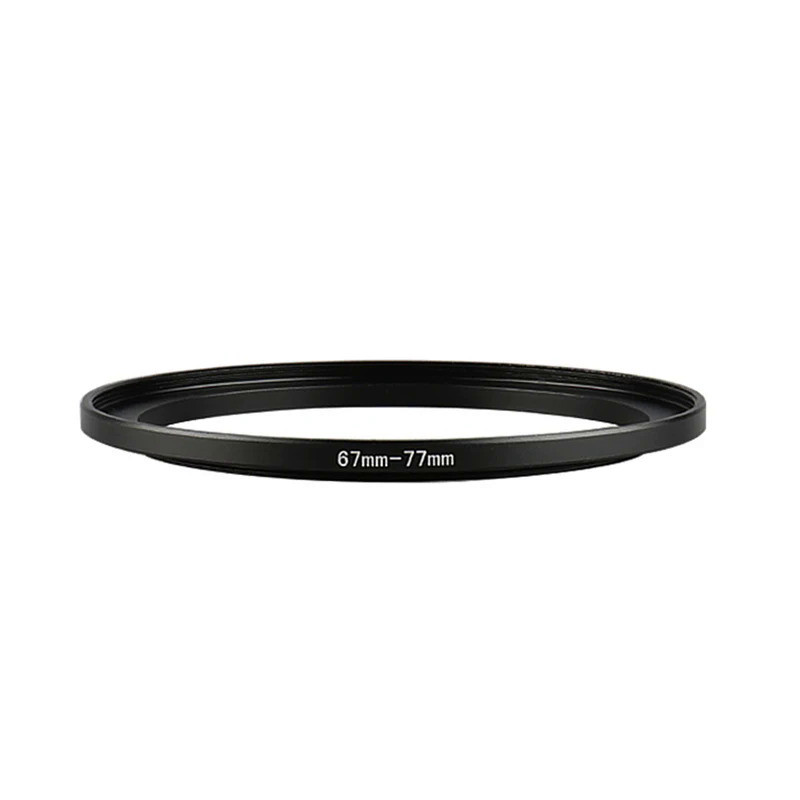 Aluminum Black Step Up Filter Ring 67mm-77mm 67-77 mm 67 to 77 Filter Adapter Lens Adapter for Canon