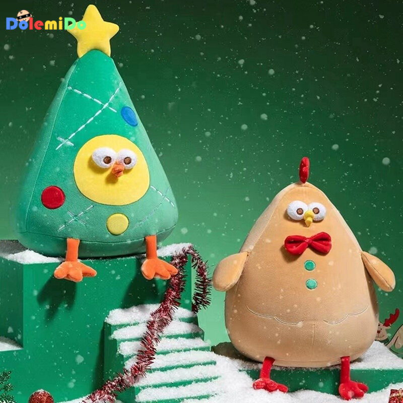Dundun Chicken Series ต้นคริสต์มาส Dundun Chicken Creative Christmas Gingerbread Chicken ตุ๊กตาต้นคร