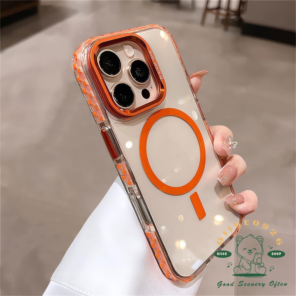 ใหม่ป้องกันการล่มสลายแม่เหล็กเคสโทรศัพท์ iphone16 Pro Max 15 14 13 12 11 ปลอกสําหรับเคส iPhone ซิลิโคนนุ่ม TPU กันกระแทก - รูปที่ 6