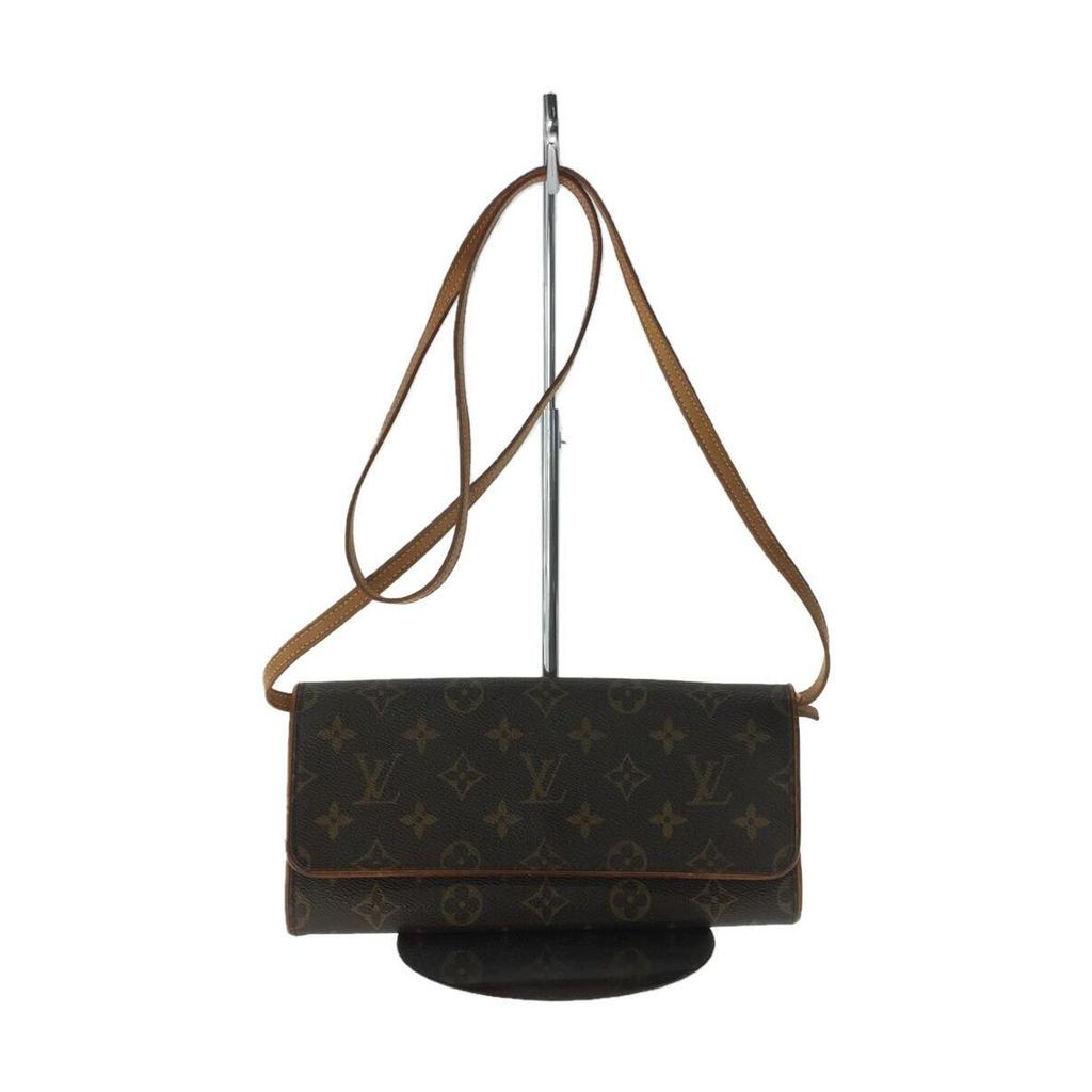 LOUIS VUITTON Shoulder Bag M51852 Pochette Twin GM_Monogram_BRW PVC BRW Direct from Japan Secondhand