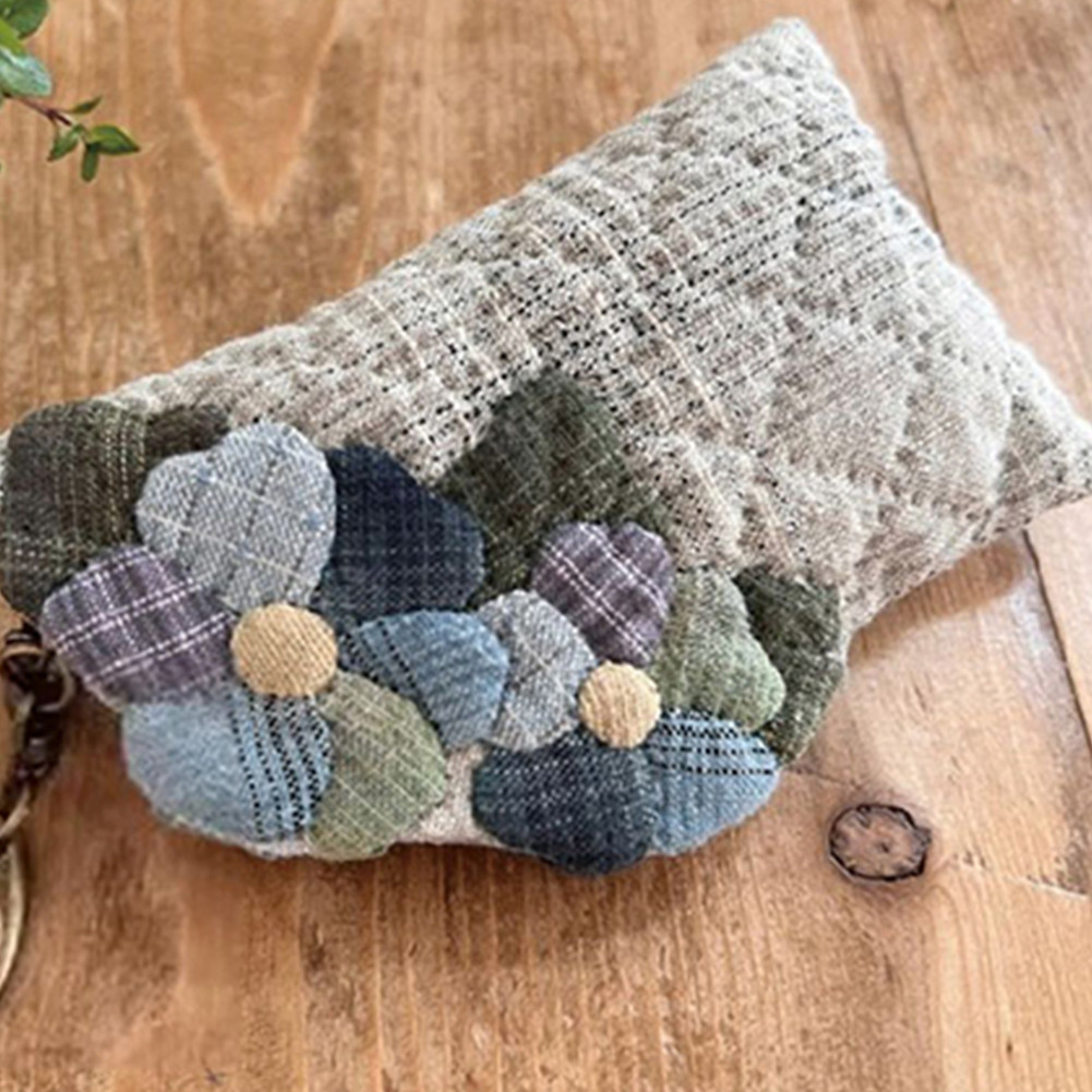 Patchworks Template DIY Key Bag แม่แบบการวาดภาพแบบใช้ซ้ําได้ Professional DIY เครื่องมือเย็บผ้า