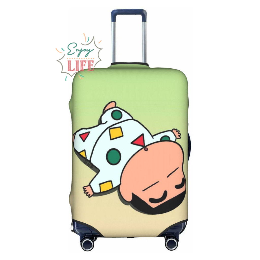 Spot Crayon Shinchan กระเป๋าเดินทางล้างทําความสะอาดได้ตัวป้องกันกระเป๋าเดินทางป้องกันรอยขีดข่วนเหมาะกับ 18-32 นิ้วของขวัญ N708