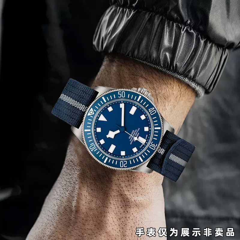 Nato ไนลอนสายนาฬิกา 20 มม.22 มม.นาฬิกาสําหรับ TUDOR Pelagos FXD สีดํา Bay Diver สายนาฬิกาสําหรับชายสร้อยข้อมือ Hook Loop Militray สไตล์ Casual กีฬาคลาสสิกสีเขียวสีฟ้า