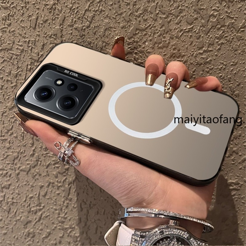 ปลอก redmi note 12 4G redmi note 12 pro 5g 2023 เคสโทรศัพท์เคสแข็งTPUเคสโทรศัพท์แบบแข็งเคสกันกระแทกดีไซน์ใหม่ความงามไร้สายแม่เหล็กCYBSWX01 – โปรปัง