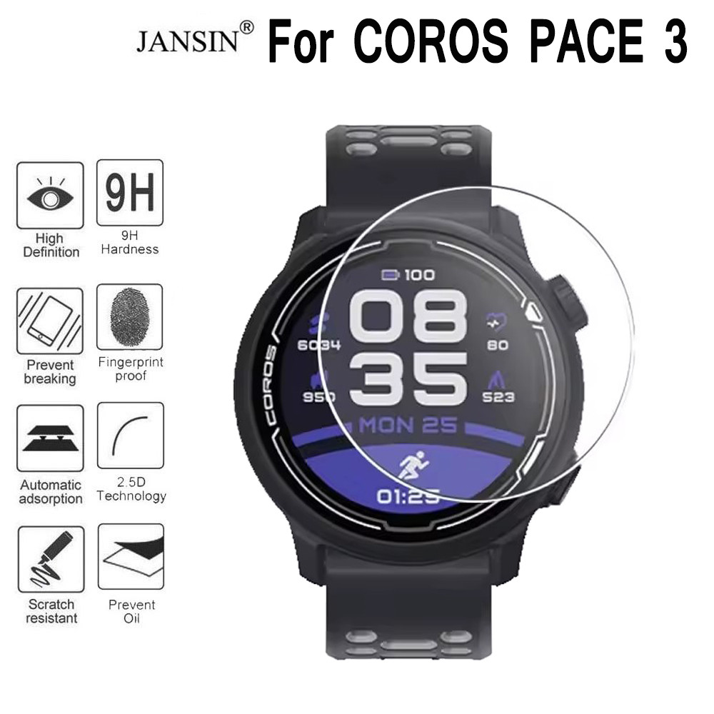 ฟิล์มกระจก COROS PACE 3 ฟิล์มกระจกนิรภัยกันรอยหน้าจอ สําหรับ Coros Pace3 Smart Watch สมาร์ทวอทช์