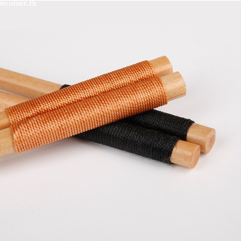 ✨COD✨nyotaer.th Non Slip Winding ตะเกียบไม้บนโต๊ะอาหาร Creative Winding Non Slip ตะเกียบไม้