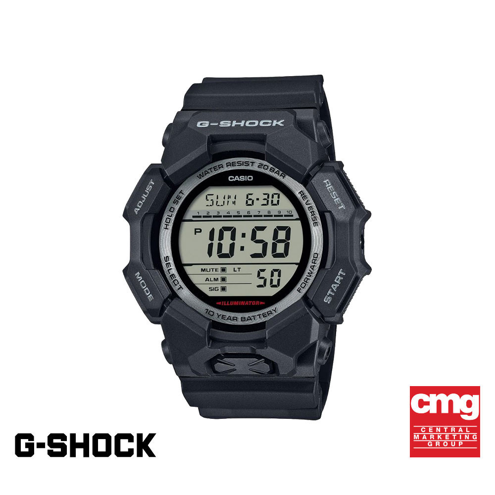 CASIO นาฬิกาข้อมือผู้ชาย G-SHOCK รุ่น GD-010-1DR สายเรซิน สีดำ