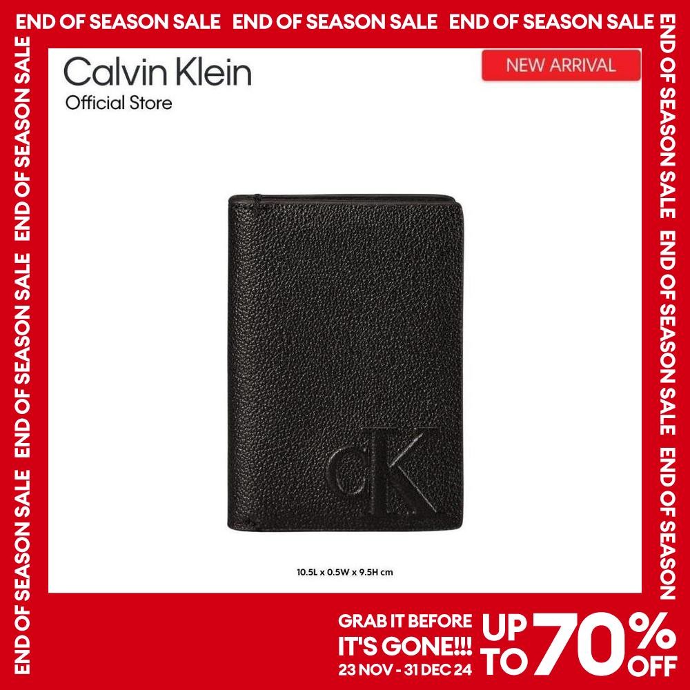CALVIN KLEIN กระเป๋าสตางค์ผู้ชาย Ckj Sculpted Impression รุ่น 4G1025G UB1 - สีดำ