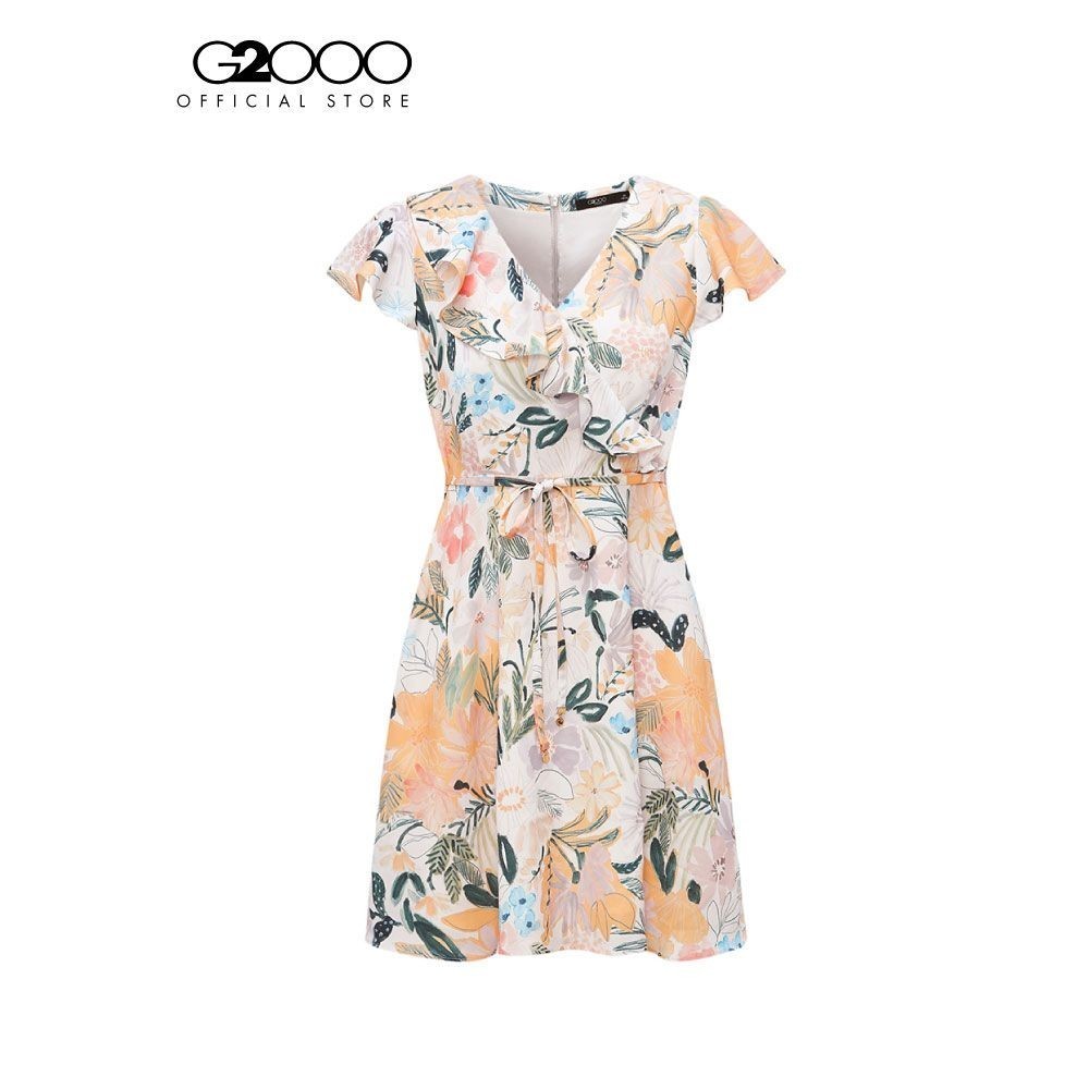 G2000 เดรสสำหรับผู้หญิง ทรง Fit & Flare Shape รุ่น 4123120602 OFF-WHITE