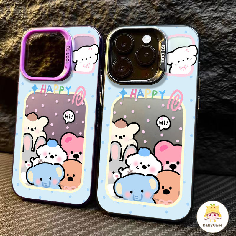 เคส Realme C53 C55 C67 C25 C51s C35 C51 C12 C17 C21 C30 C15 C11 C20 C33 7i C20A 5 5i Note 50 สัตว์การ์ตูนน่ารักปกคลุม