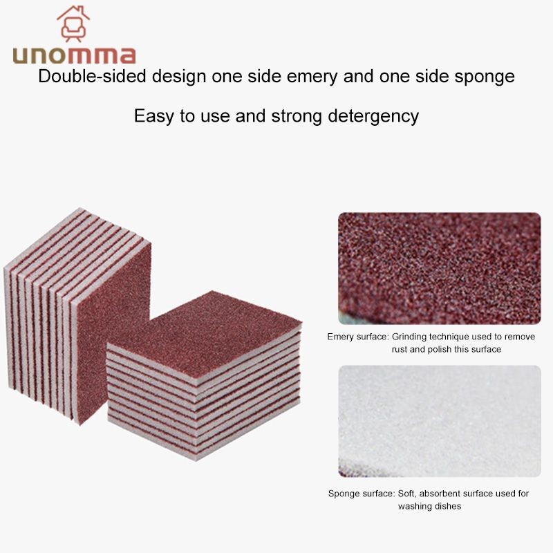 🎈ฟองน้ำขจัดสนิม บล็อกฟองน้ําล้างจาน ทําความสะอาดหม้อ unomma - รูปที่ 7